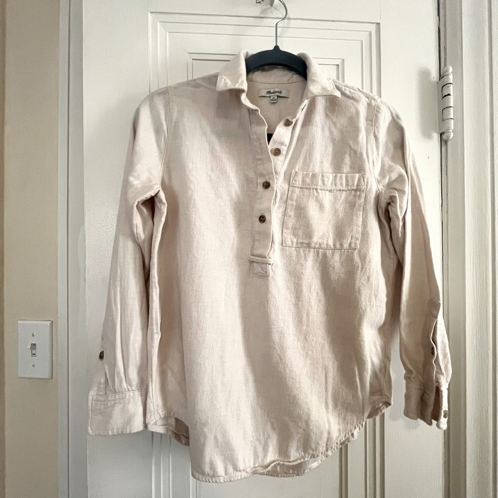 Madewell flannel popover